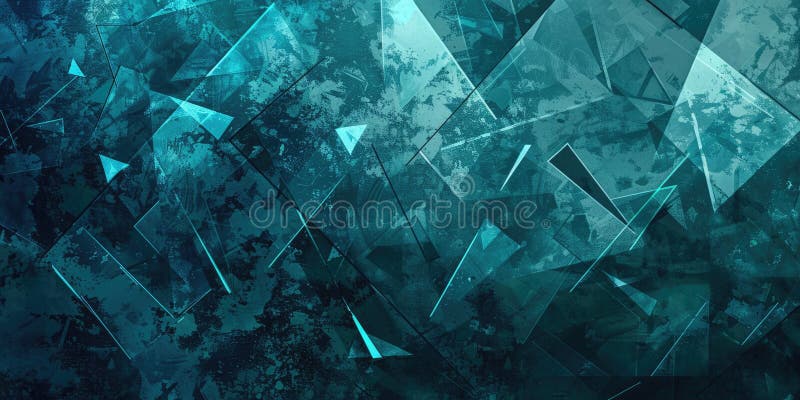 Abstract green triangle repetitive pattern polygon geometry background. AIG51. royalty free stock photography