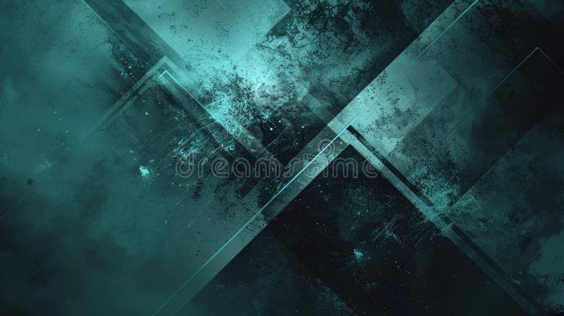 Abstract green triangle repetitive pattern polygon geometry background. AIG51. stock images