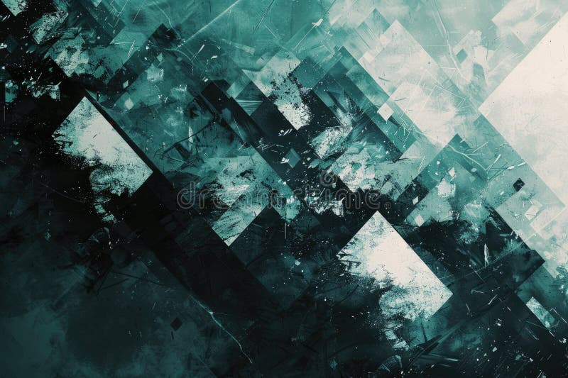 Abstract green triangle repetitive pattern polygon geometry background. AIG51. royalty free stock photography