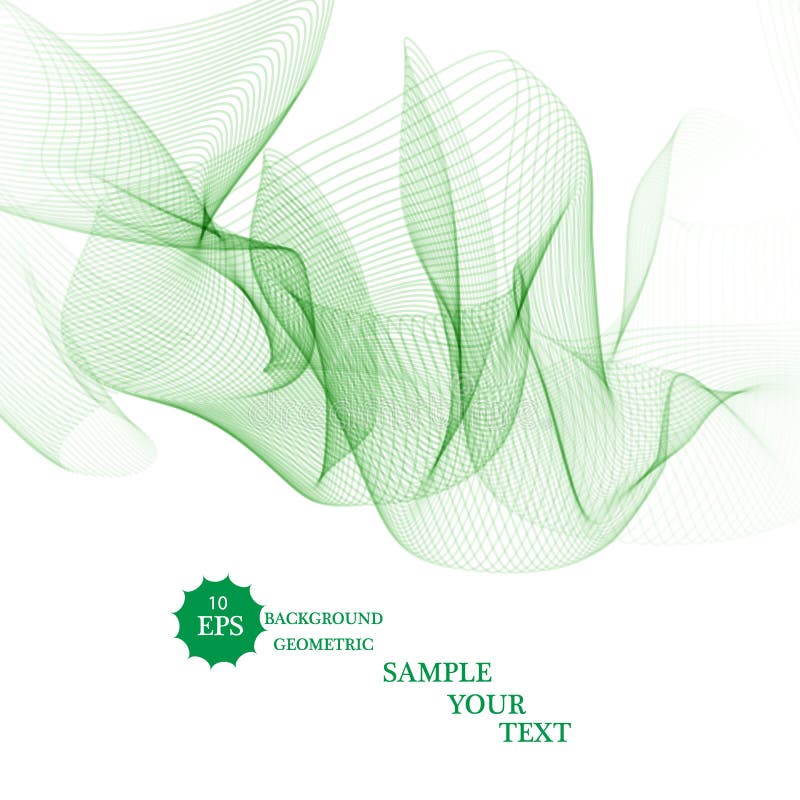 Abstract green wavy lines. Colorful vector background. vector illustration Abstract green wavy lines. Colorful vector background. vector illustration