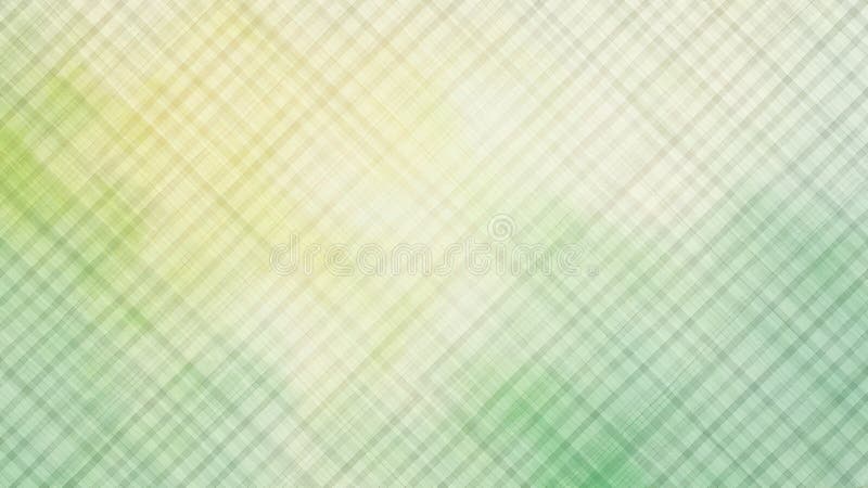 Abstract green and yellow plaid pattern with subtle gradient effect stock illustration
