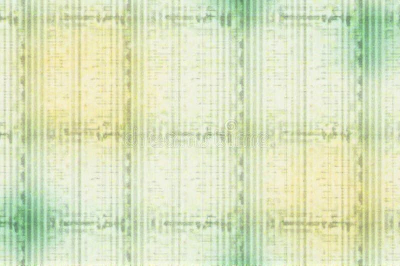 Abstract green yellow plaid texture with subtle gradient effects stock illustration