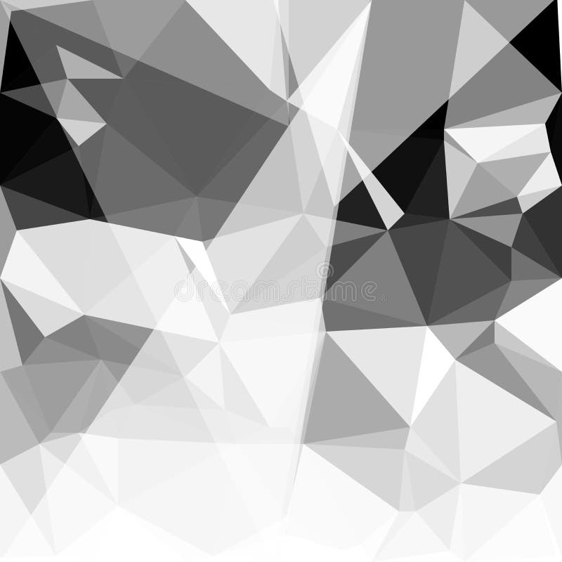Abstract Grey Wallpaper Polygon. Geometric Triangle Background. Stock
