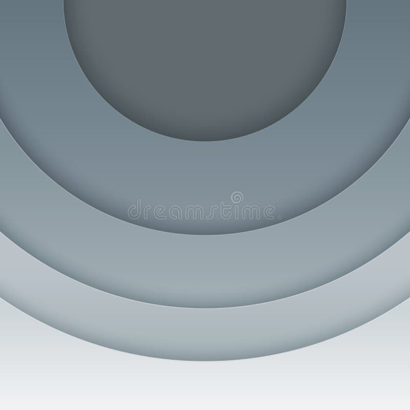 Abstract grey paper circles background