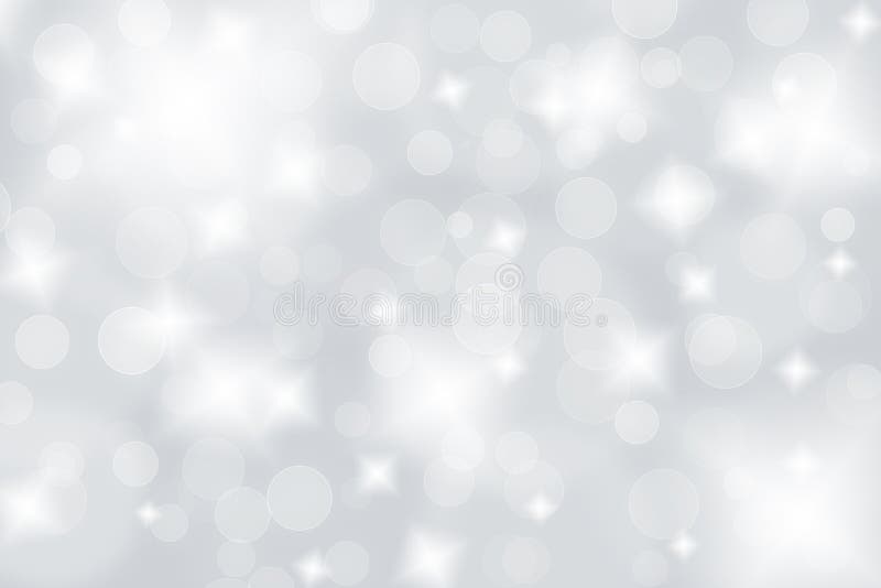 Abstract grey and silver background with sparkle glow white. texture pattern soft light gray bokeh effect and shiny glitter