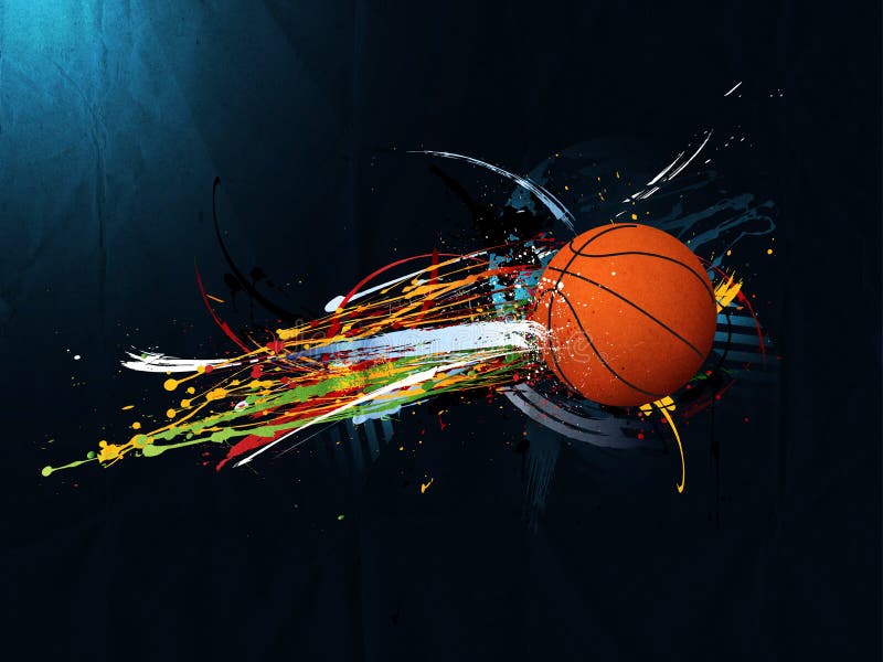 Abstract grunge background, Basketball