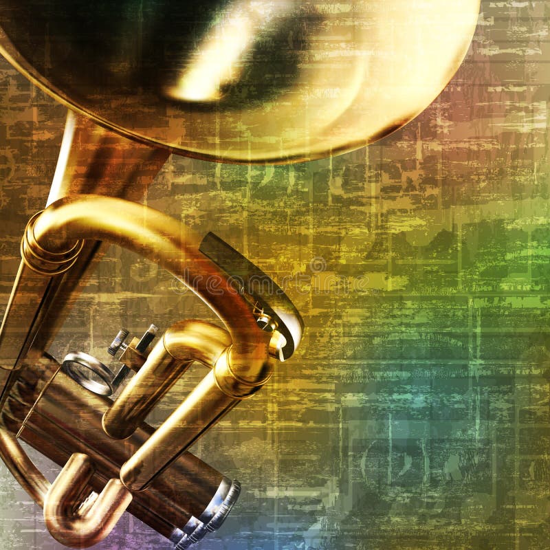 Abstract Grunge Background With Trumpet Stock Vector Image 59331237