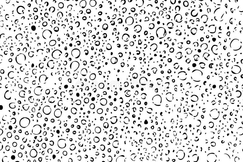 Abstract grunge design for overlay effect. Water drops on window. Halftone background. Rainy on glass. Soap suds. Vintage texture.