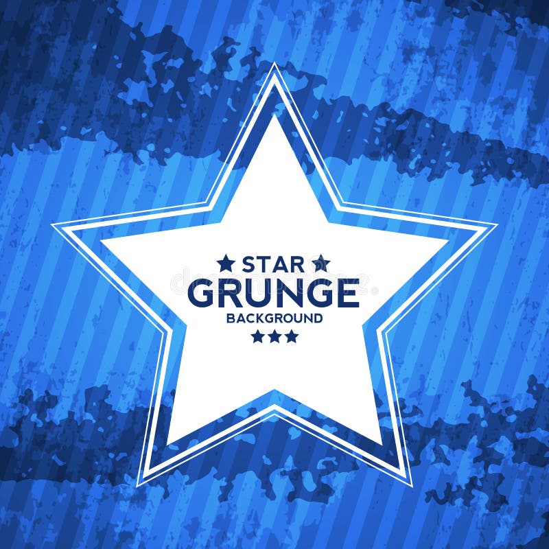 Abstract Grunge Textured Background with Star royalty free illustration