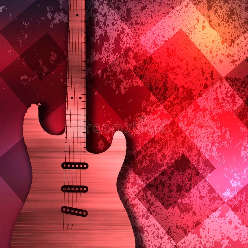 Abstract Guitar Texture Background Stock Illustration Illustration of