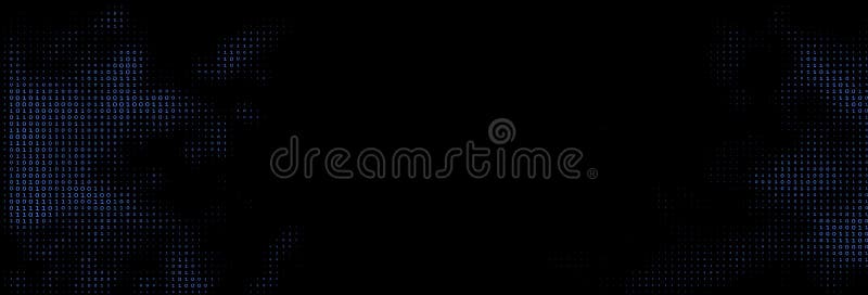 Abstract halftone binary code background. Vector illustration.