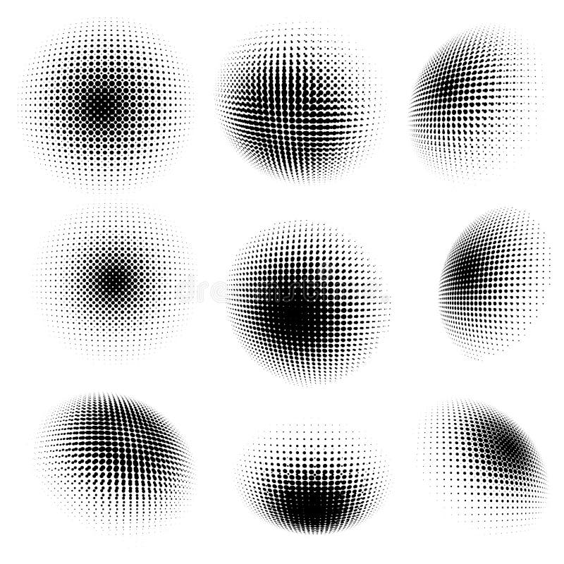 Abstract halftone circle design. EPS 10 royalty free illustration