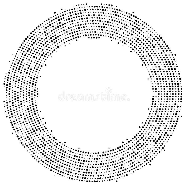 Abstract halftone circular frame background. EPS 10 vector. And also includes EPS 10 vector.