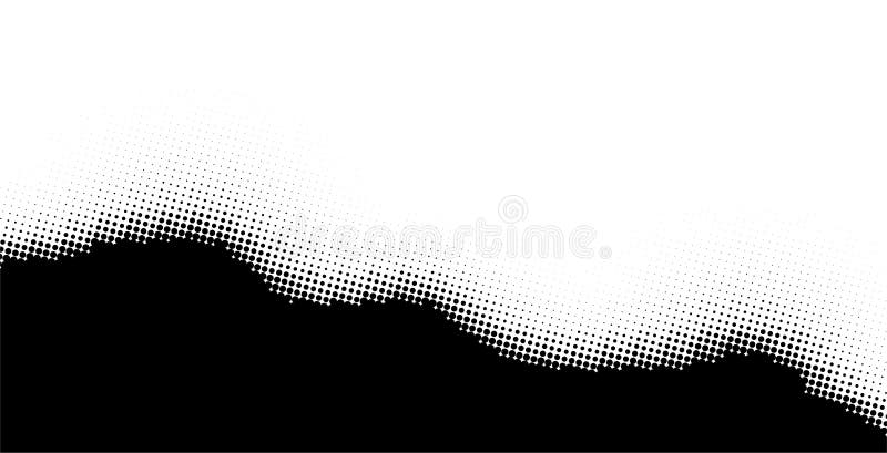 Abstract halftone monochrome dotted pattern royalty free illustration