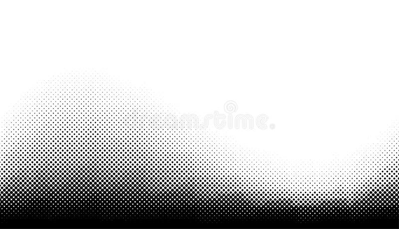 Abstract halftone monochrome dotted pattern vector illustration