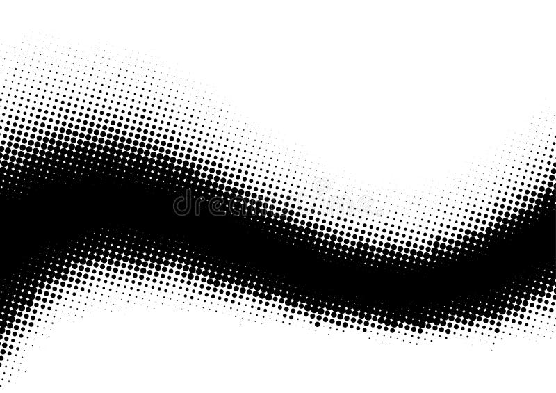 Abstract halftone monochrome dotted pattern vector illustration