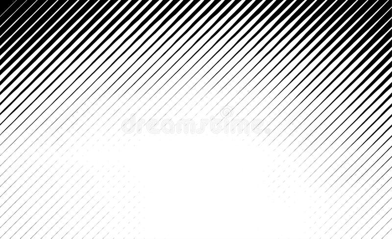 Abstract halftone monochrome pattern with lines stock illustration