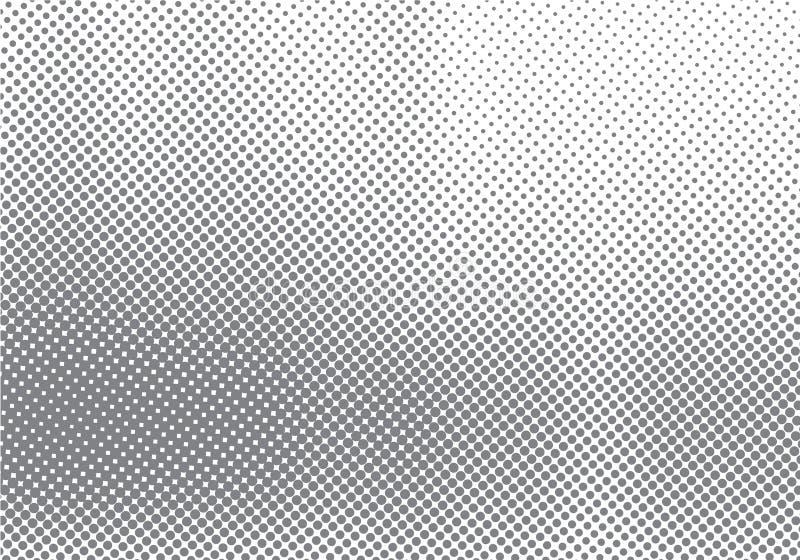 Abstract halftone motion effect with fading dot gradation black and white background and texture stock illustration Abstract halftone motion effect with fading dot gradation black and white background and texture stock illustration