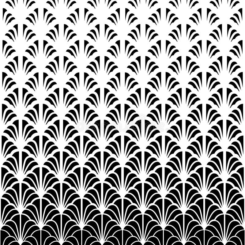 Abstract halftone pattern. Faded gradient flowers. Repeated intricate geometric border. Fading shape. Repeating geometry backgroun vector illustration