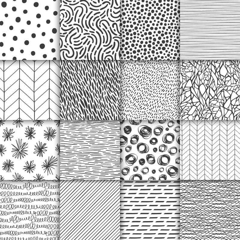 hand drawn geometric patterns