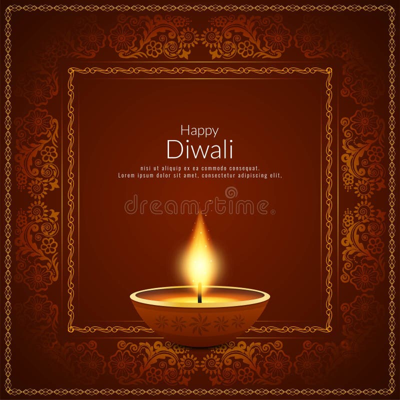 Abstract Happy Diwali Indian festival background.