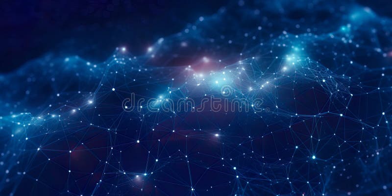Abstract Healthcare Network: abstract depiction of a global healthcare network, with interconnected nodes and data vector illustration