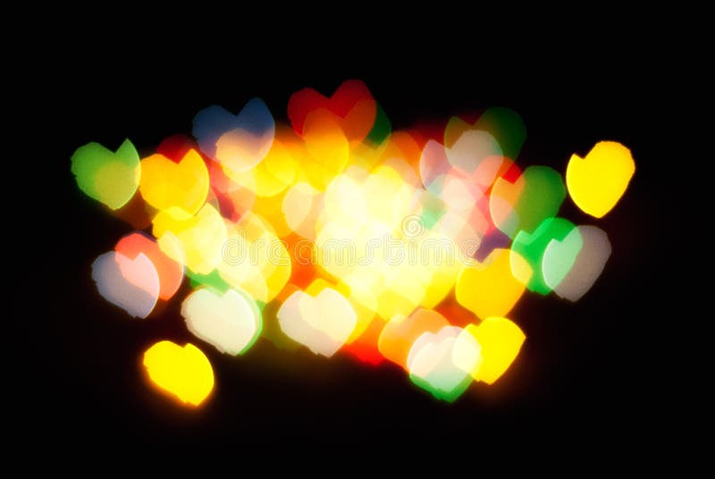 Abstract heart lights stock image. Image of colorful 28772025