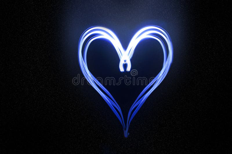 blue fire heart