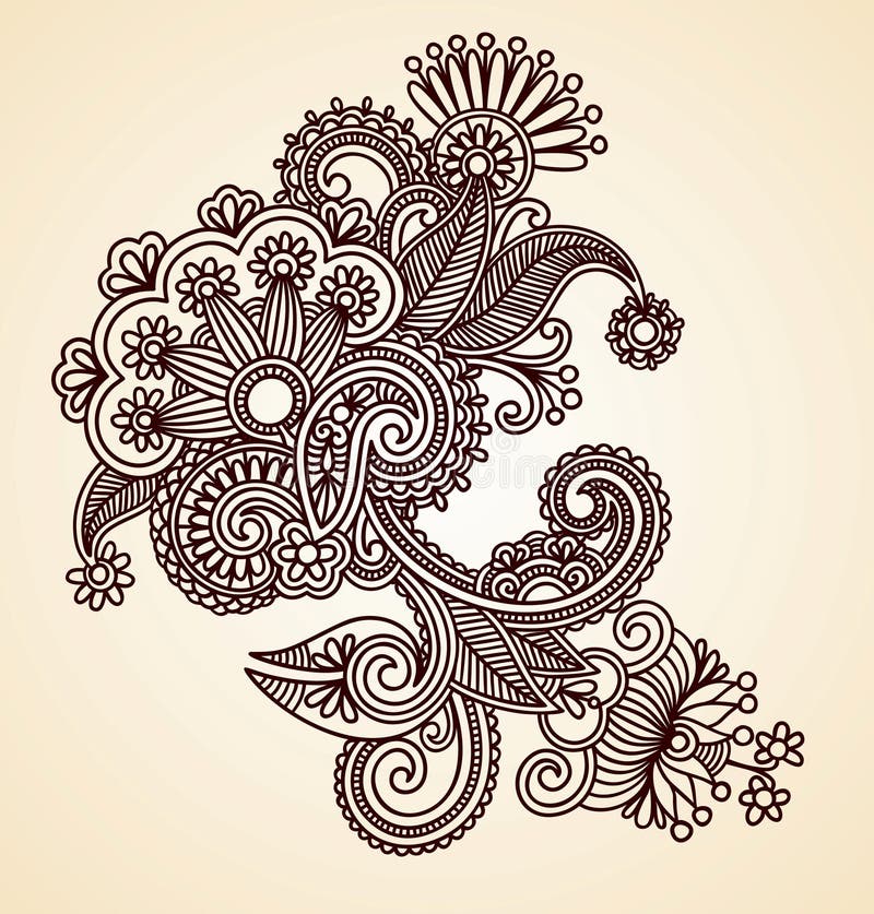 Henna Design Element stock vector. Illustration of calligraphy 21162343