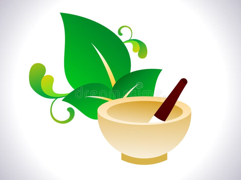 Abstract Herbal Ayurvedic Element Stock Vector Illustration of vector