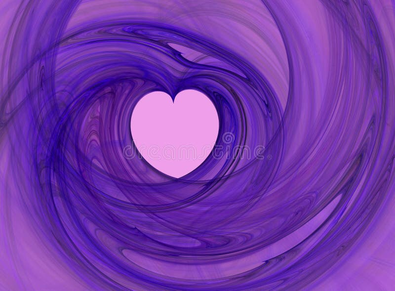 Abstract liefdevol hart stock illustratie