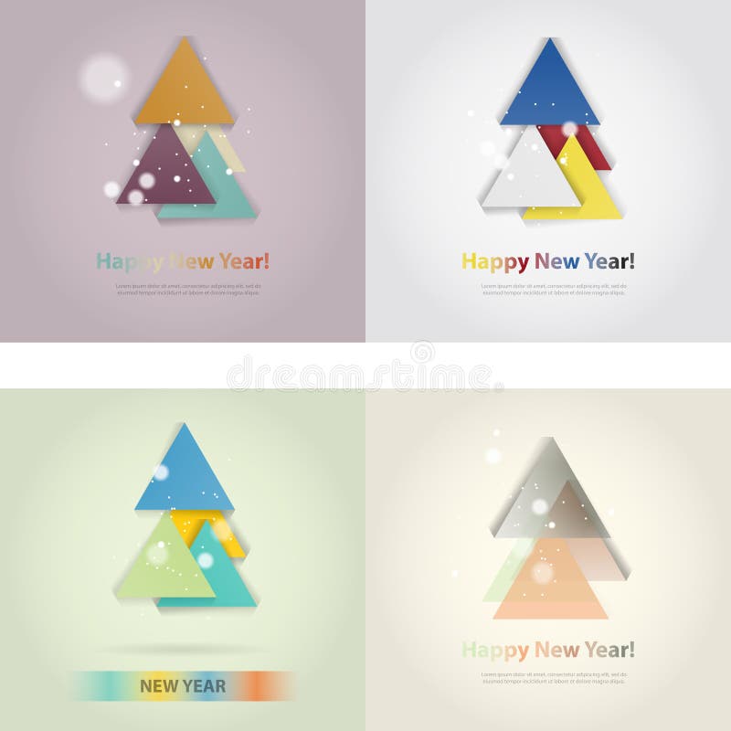 Abstract het pictogram of het embleemconcept van de Kerstmisboom stock illustratie Abstract het pictogram of het embleemconcept van de Kerstmisboom stock illustratie