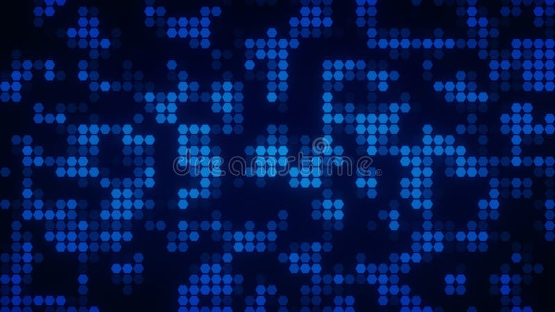 Abstract Hexagonal Blue Pattern stock illustration