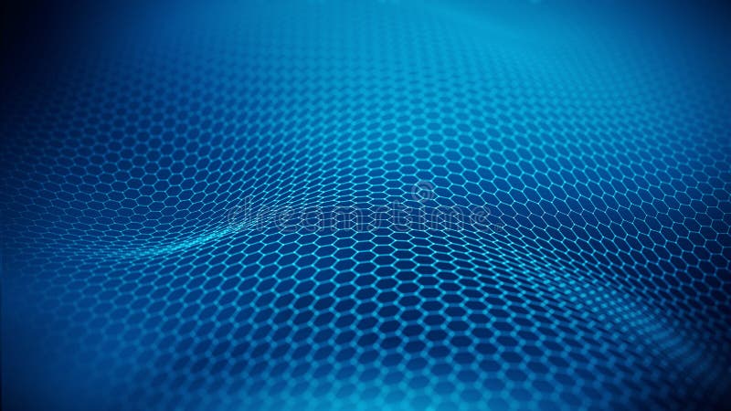Abstract Hexes background. Concept of Network, internet communication vector illustration