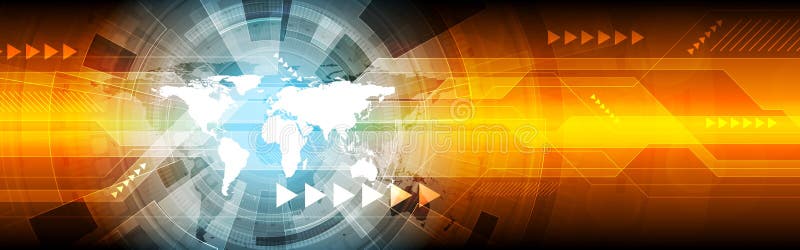 Abstract hi-tech bright web banner design vector illustration Abstract hi-tech bright web banner design vector illustration
