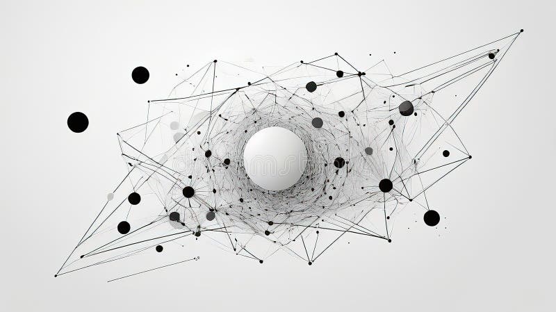 Abstract High Precision Dot Grid Composition vector illustration