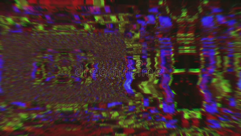 Abstract holographic light leaks. Bad trip effect, Digital animation data mosh concept. stock video footage