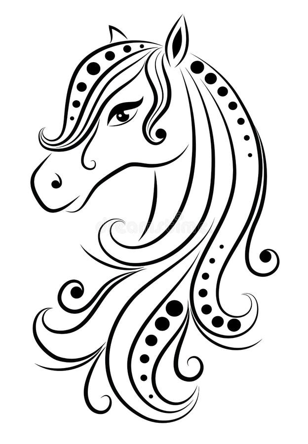 Abstract horse. stock illustration Abstract horse. stock illustration