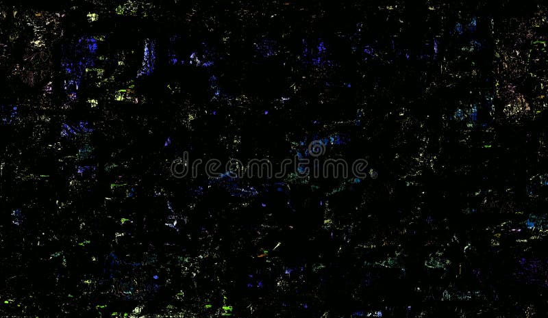 Abstract black background with strikes of color in between stock illustration