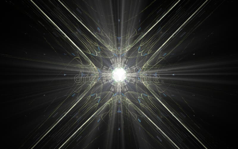 Abstract illustration computer render background image fantastic star with rays for web design and graphics stock images