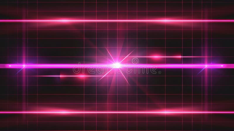 An abstract illustration of laser beams and neon light lines. Abstract effect of shiny rays, scanner flares, a stock photos