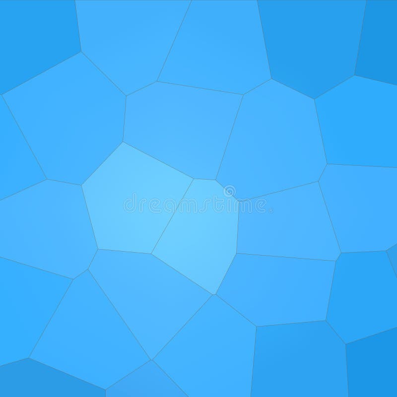 Abstract illustration of Square dodger blue Giant Hexagon background, digitally generated. stock illustration
