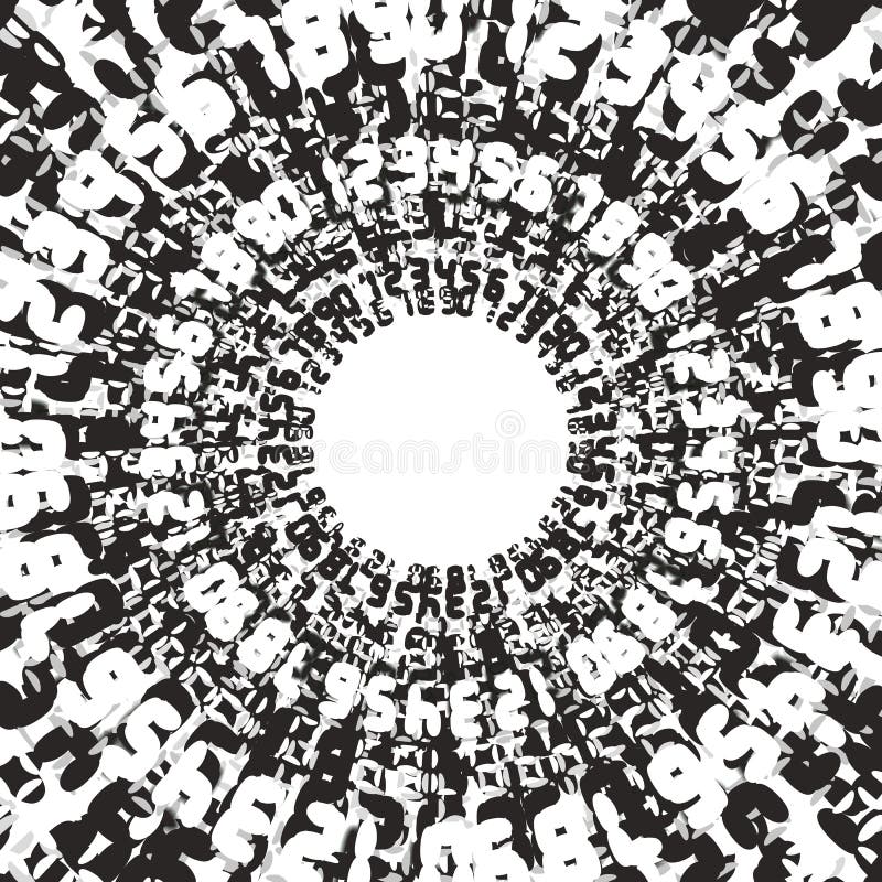 Abstract illustration. Vector streaming binary code background. vector illustration