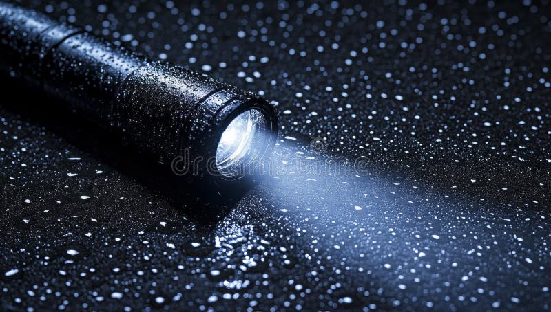 Abstract image of an aquatic environment featuring falling water droplets on a dark background that showcases fluid stock photo