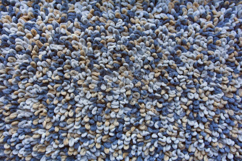 Blue and Brown Loop Carpet Texture Stock Image Image of pattern