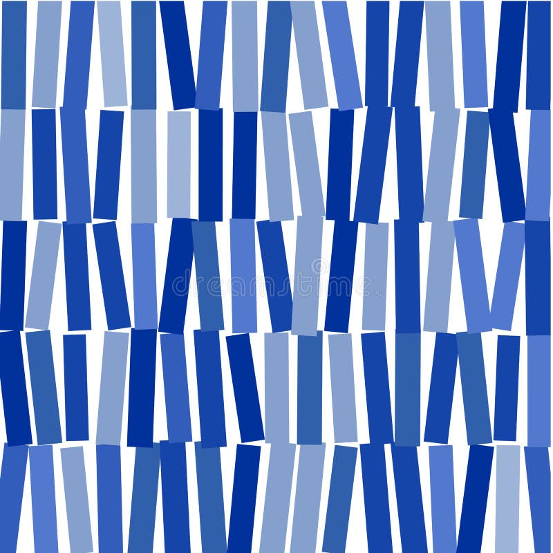 Abstract image of blue rectangles on whit background royalty free illustration