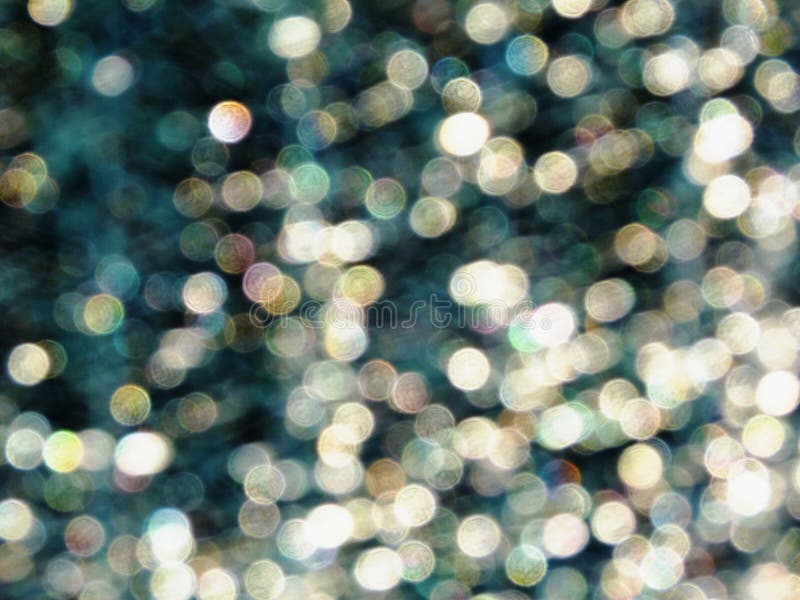 Abstract image of colorful blurred random circular light sports on dark soft background stock images