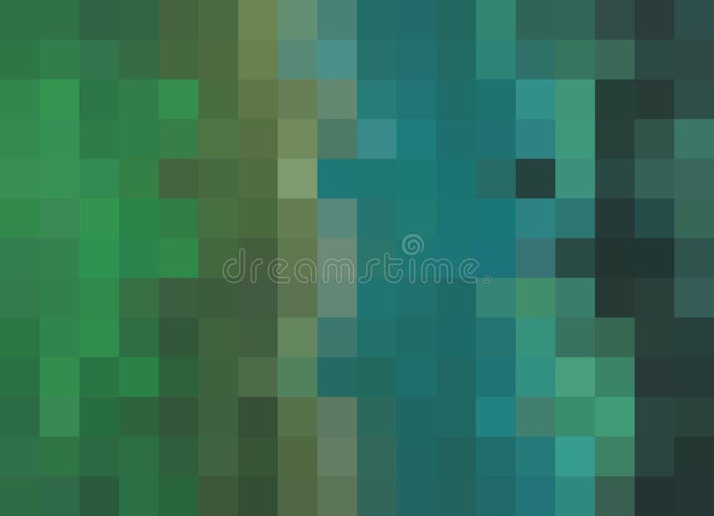 Abstract Mosaic Background in greens/teals/blues. Pixels background, mosaic, abstract background, illustration background