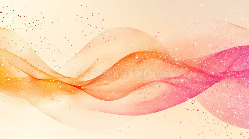 Abstract flowing silk with sparkling lights, capturing soft dreamy textures royalty free illustration