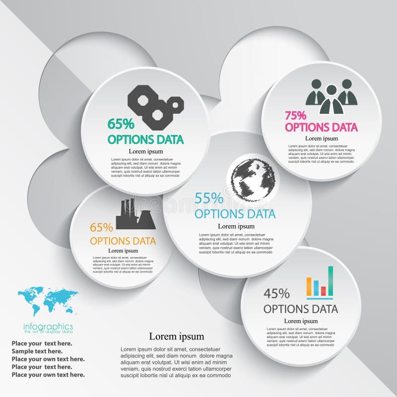 Abstract info graphic design template.